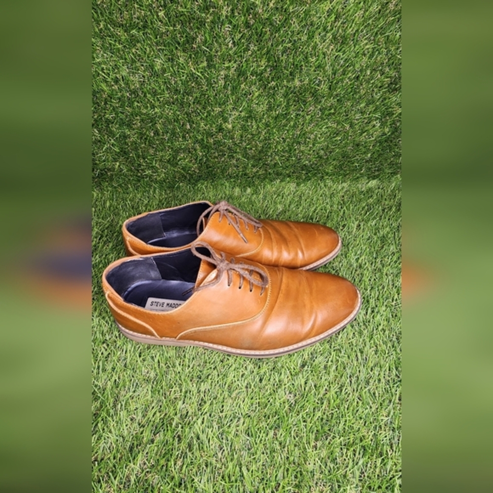 Steve Madden Men's Brown Leather Shoes